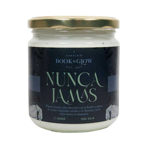 Book and Glow - *Mundos Extraordinarios* - Vela de soja vegana - Nunca Jamás