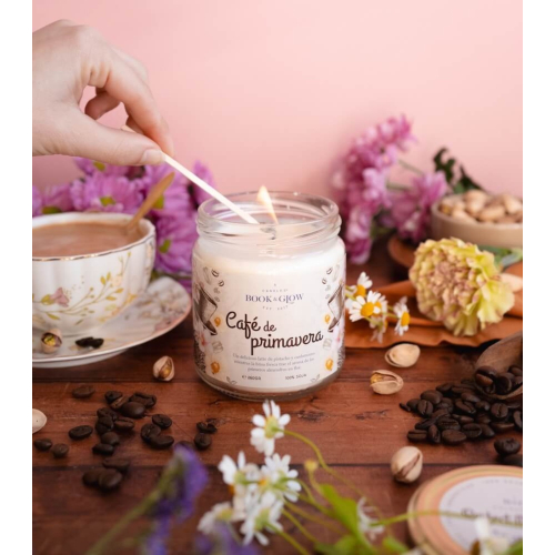 Book and Glow - *Perfect Moments* - Vela de soja - Café de primavera