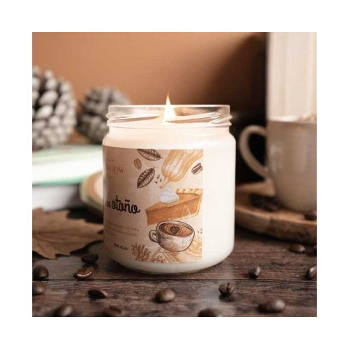 Book and Glow - *Perfect Moments* - Vela de soja vegana - Café de otoño