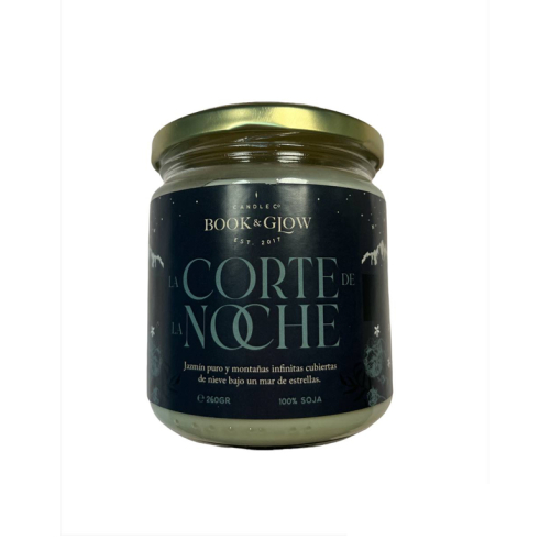 Book and Glow - *Mundos Extraordinarios* - Vela de soja vegana - La Corte de la Noche
