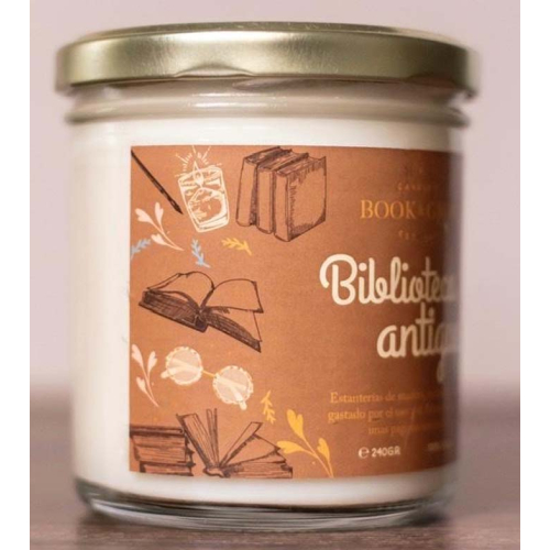 Book and Glow - *Perfect Moments* - Vela de soja vegana - Biblioteca antigua