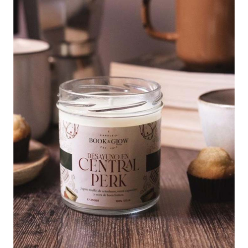Book and Glow - *Mundos Extraordinarios* - Vela de soja - Desayuno en Central Perk