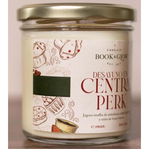 Book and Glow - *Mundos Extraordinarios* - Vela de soja - Desayuno en Central Perk
