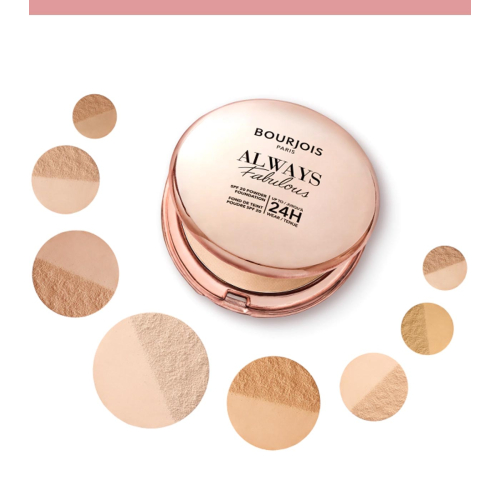 Bourjois - Base de maquillaje en polvo Always Fabulous SPF20 - 115: Golden Ivory