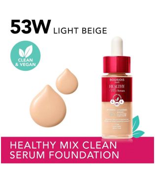 Bourjois - Base de maquillaje en sérum Healthy Mix - 53W: Light Beige
