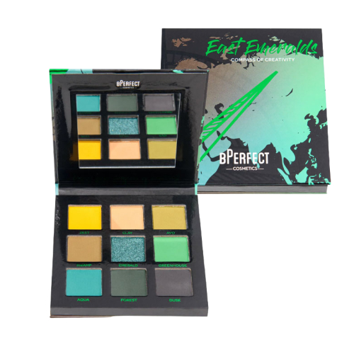 BPerfect - *Compass of Creativity* - Paleta de sombras East Emeralds