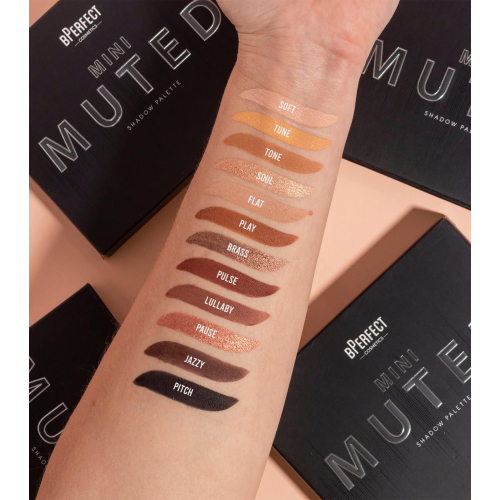 BPerfect - Paleta de sombras Muted Mini
