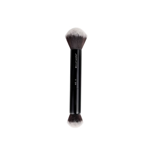 Brushworks - Brocha doble para productos en polvo y crema - Nº 6