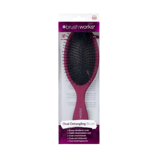 Brushworks - Cepillo desenredante - Rosa