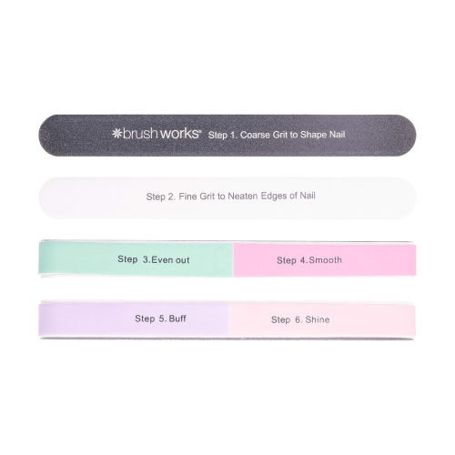 BrushWorks - Lima de uñas 6 Way Shaoe & Shine Buffer