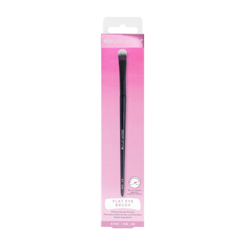 Brushworks - Pincel de ojos Flat Eye - Nº 18