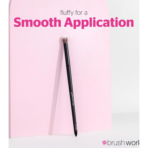 Brushworks - Pincel para ojos Fluffy Blending - Nº 14
