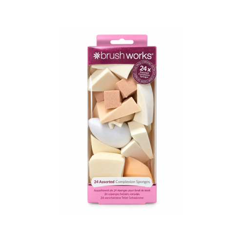 Brushworks - Set de 24 esponjas de maquillaje