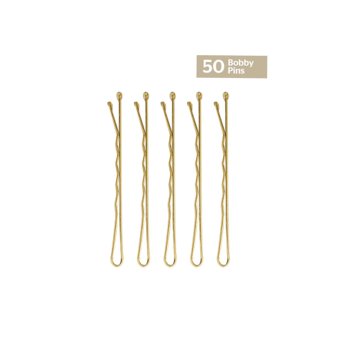 Brushworks - Set de 50 horquillas Bobby Pins - Rubio