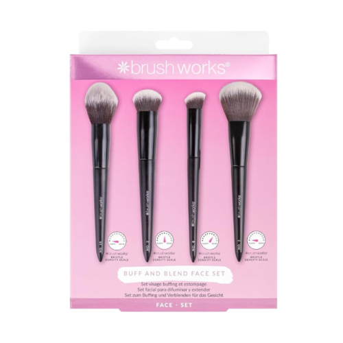 Brushworks - Set de brochas Buff and Blend Face Set