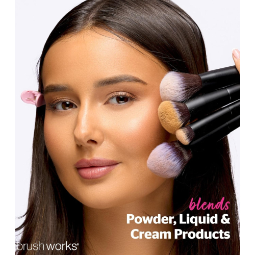 Brushworks - Set de brochas Buff and Blend Face Set