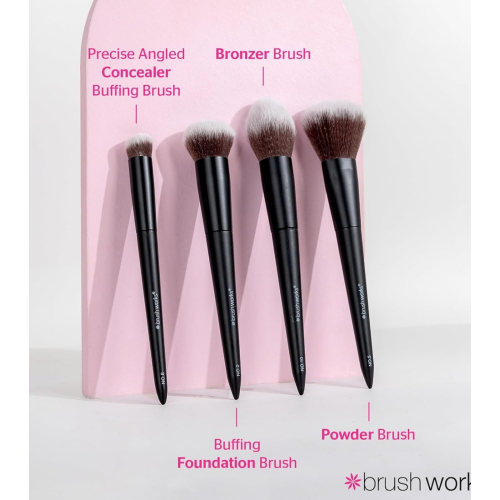 Brushworks - Set de brochas Buff and Blend Face Set