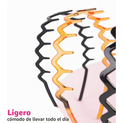 Brushworks - Set de diademas Zig Zag