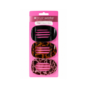 Brushworks - Set de pinzas para el pelo Flat Claw