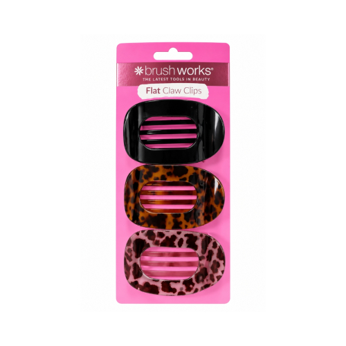 Brushworks - Set de pinzas para el pelo Flat Claw