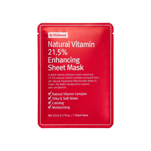 By Wishtrend - Mascarilla facial Natural Vitamin 21.5% Enhancing Sheet