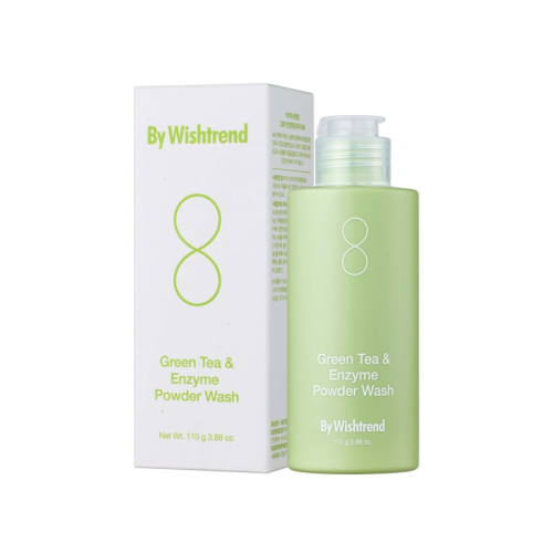By Wishtrend - Polvo limpiador facial Green Tea & Enzyme - Piel mixta y grasa