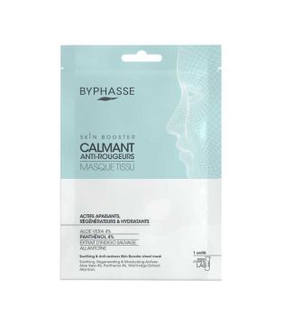 Byphasse - Mascarilla facial Skin Booster - Calmante y antirojeces