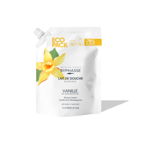 Byphasse - Recarga gel de ducha Caresse - Flor de vainilla