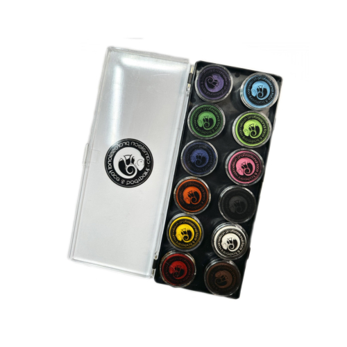 Cameleon - Paleta 12 tonos maquillaje aquacolor