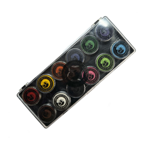 Cameleon - Paleta 12 tonos maquillaje aquacolor