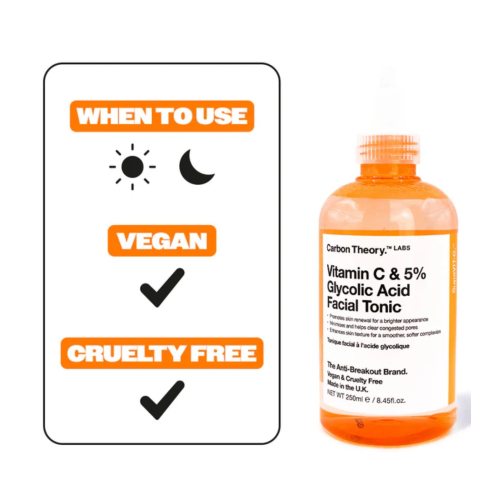 Carbon Theory - *SupaVIT-C* - Tónico facial con vitamina C y ácido glicólico 5%