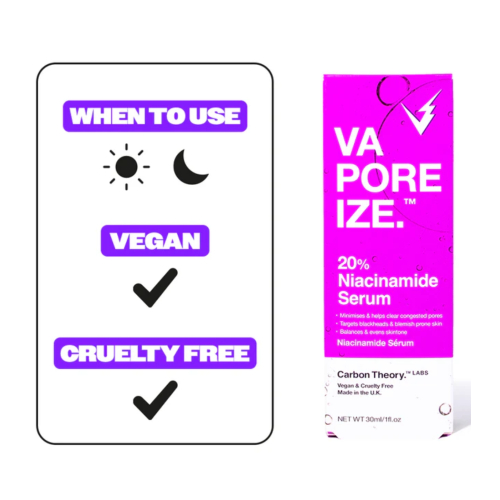 Carbon Theory - *VaPOREize* - Sérum facial con Niacinamida 20%