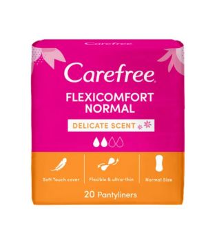 Carefree - Protegeslips fragancia suave Flexicomfort - 20 unidades