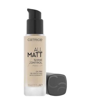 Catrice - Base de maquillaje All Matt Shine Control - 010N: Neutral light Beige