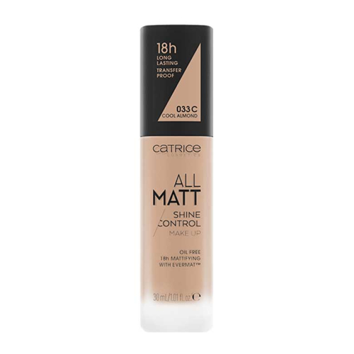 Catrice - Base de maquillaje All Matt Shine Control - 033C: Cool Almond