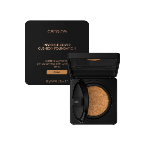 Catrice - Base de maquillaje Invisible Cover Cushion Foundation - 036W