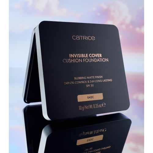 Catrice - *Glass Cloud* - Base de maquillaje Invisible Cover Cushion Foundation - C042C