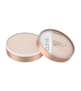 Catrice - *Clean ID* - Polvos compactos matificantes Mineral - 010: Neutral Sand