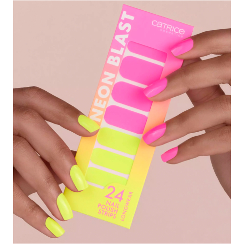 Catrice - Láminas adhesivas de uñas Neon Blast - 010: Neon Explosion