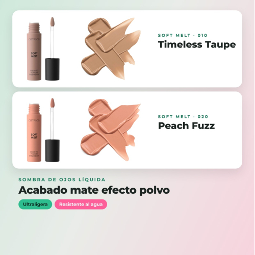 Catrice - Pack 4 sombras líquidas liquid to powder Soft Melt