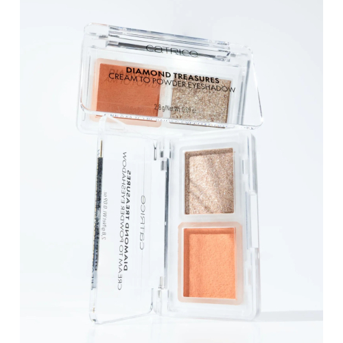 Catrice - Paleta de sombras crema a polvo Diamond Treasures - 050: Peach Gleam