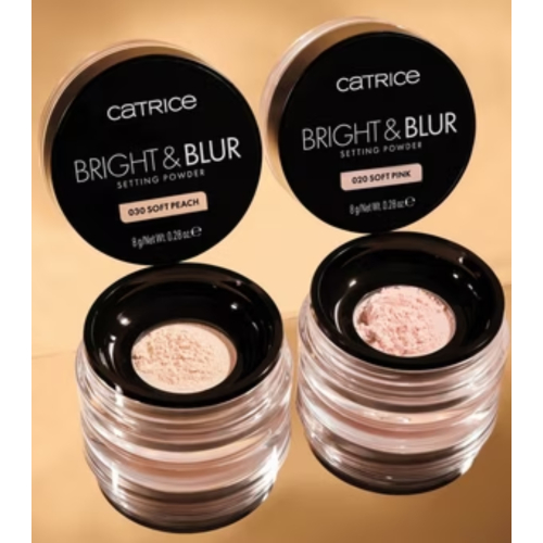 Catrice - Polvos fijadores sueltos Bright & Blur - 030: Soft Peach