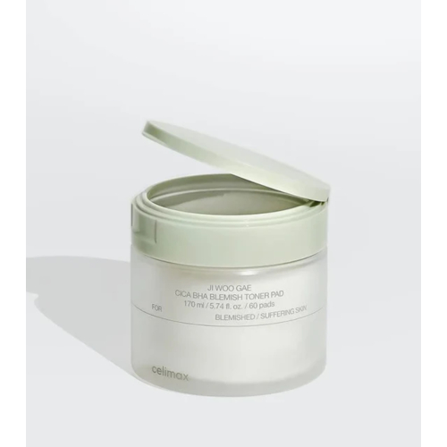 Celimax - *Ji Woo Gae* - Almohadillas exfoliantes CICA BHA Blemish Toner Pad - 60 pads