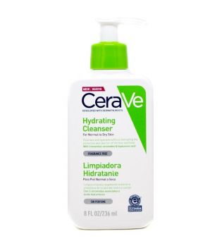 Cerave - Crema limpiadora hidratante para piel normal o seca - 236ml