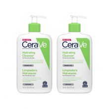 Cerave - Duplo crema limpiadora hidratante para piel normal o seca - 2 x 473ml
