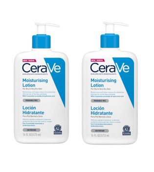 Cerave - Duplo loción hidratante para piel seca o muy seca - 473ml