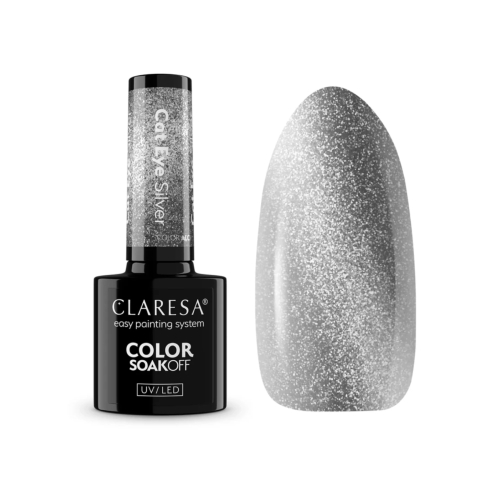 Claresa - *Cat Eye* - Esmalte semipermanente Soak off - Silver
