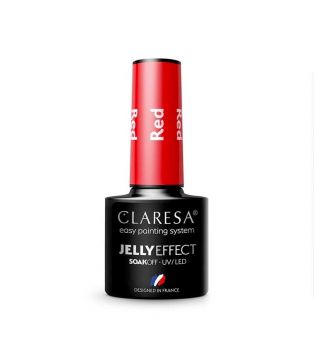 Claresa - Esmalte semipermanente Jelly Effect - Red