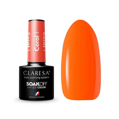 Claresa - Esmalte semipermanente Soak off - 01: Coral