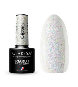 Claresa - Esmalte semipermanente Soak off - 01: Glitter
